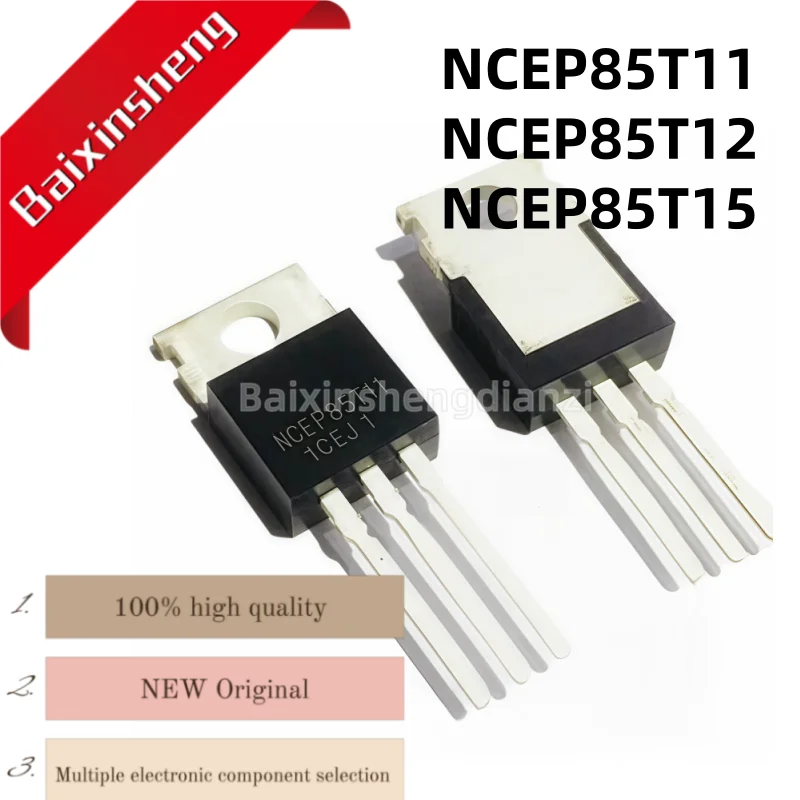 10 шт., NCEP85T11, NCEP85T12, NCEP85T15, TO-220, N-канальный, новый полевой транзистор