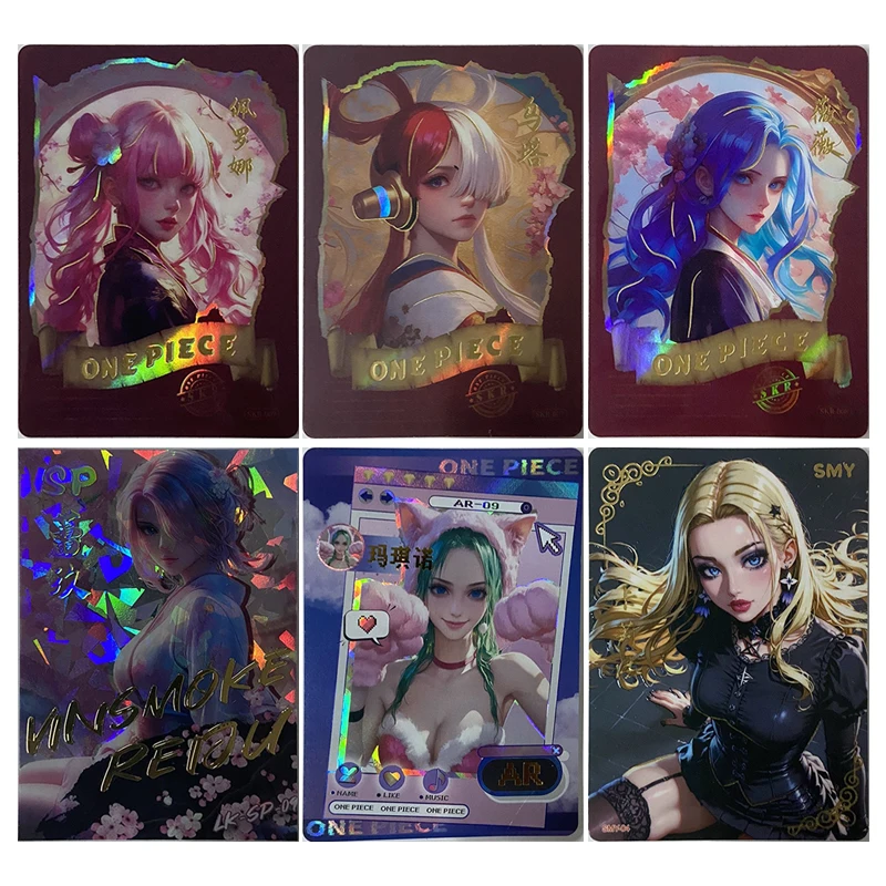 

Японское аниме ONE PIECE Shirahoshi Perona Vinsmoke Reiju Nico Robin Коллекционные карты Рождественские подарки на день рождения Детские игрушки