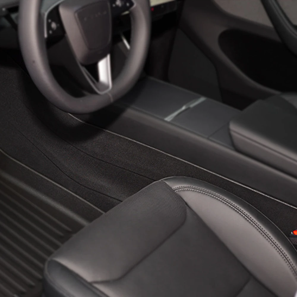 Plaque de protection latérale pour console centrale de voiture, pour Tesla 2025, nouveau modèle Y, protection en daim, coussinet anti-coup de pied, accessoires de modification intérieure