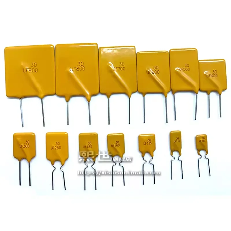 10Pcs PTC DIP Plug In Self Resettable Fuse RGEF185 RGEF250 RGEF300 RGEF400 RGEF500 RGEF600 RGEF800 30V PPTC Self-Recovery Fuses