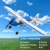 RC 비행기 스포츠 큐브 500, 2.4G 4CH EPP 폼 RC 글라이더 항공기, 원 키 곡예 비행 RC 전투기, RTF 761-4 항공기, 소년 장난감 선물 6