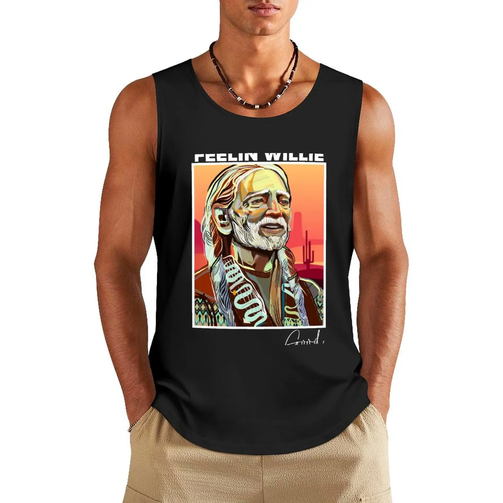 Feelin Willie Good Tank Top male top sleeveless vest men