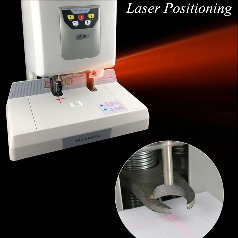 YUNLINLI Automatic Hole Punch Financial Accounting Hot Melt Binding Machine BT608B