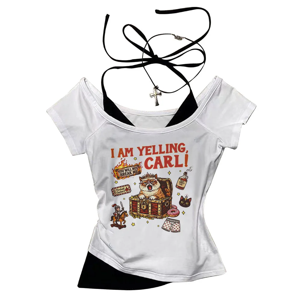 Dungeon Crawler Carl crop top women scene  cute grunge alternative  2000s shirt kawaii streetwear anime goth funny