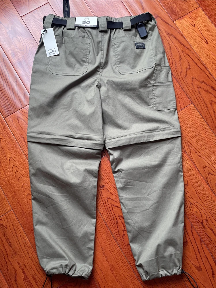 IT Ins في الهواء الطلق العمل السراويل الرجال رقيقة القطن بناطيل كاجوال Multket للإزالة القطن الخالص الأزرق حزام خصر السراويل الترفيهية #2