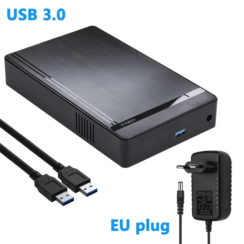 3.5 ''HDD Case SATA naar USB 3.0 Adapter Externe Harde Schijf Behuizing voor 2.5" 3.5 "SSD Schijf 450 Mb/s 10TB HDD Case voor PC Laptop