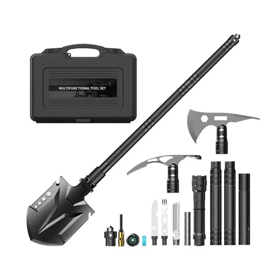 

Multifunctional Outdoor Survival Spade Axe Garden Fold Shovel Camping Folding Shovel Kit