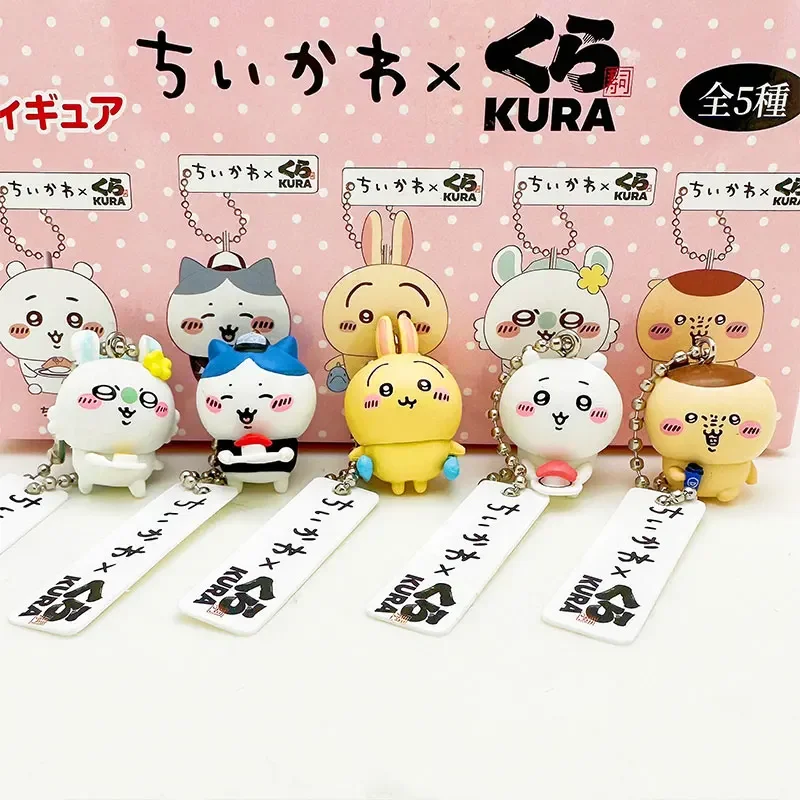 Lindo Hachi Usagi figura Anime caja ciega colgantes bolsa adornos llavero niños regalos de cumpleaños