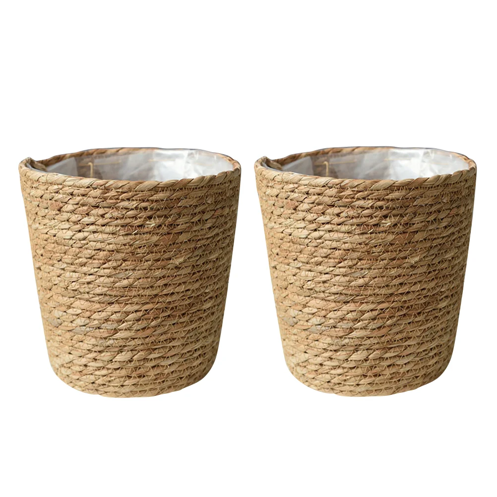 

Potss Flowerpot Seagrass Storage Baskets Woven Organizer Straw Hanging Planter