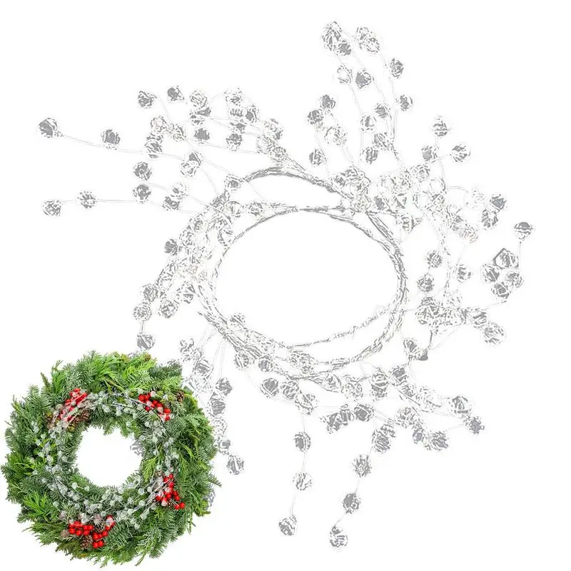 Christmas Tree Garland Beads Christmas Garland Artificial Pearls Beads 3.6 Ft Garland For Christmas Tree Decorations Acrylic