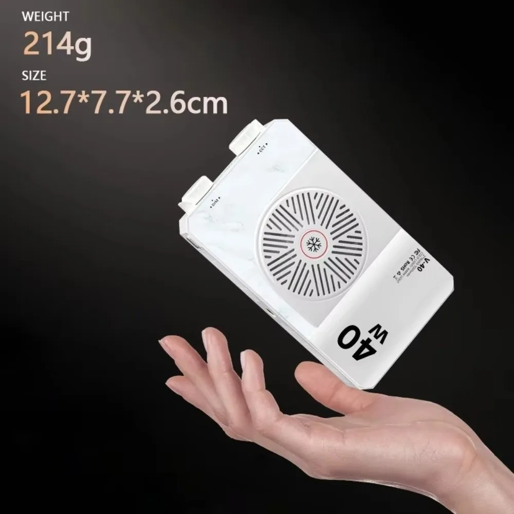Luz de câmera LED de 40W com temperatura de cor dupla 0-100% ajustável 2800K-9000K 40W COB luz de vídeo portátil de bolso