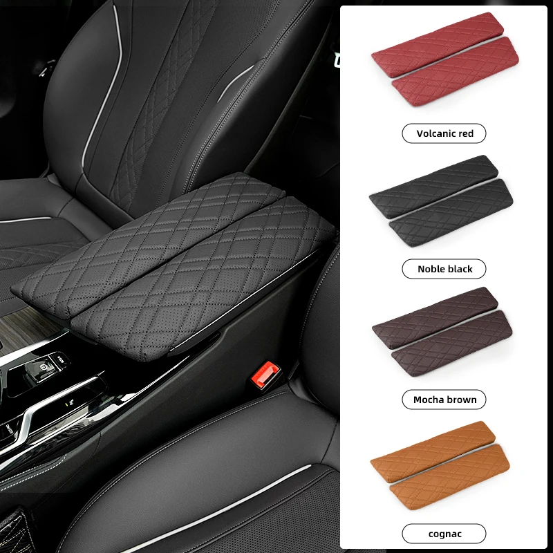 2pc Auto Armlehne Box Pad Auto zentrale Armlehne Box Abdeckung schützen Matte Innen Styling Zubehör für BMW G30 G38 G32 6gt 2014-2018