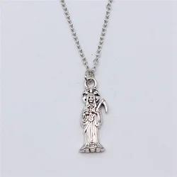 1pcs Death Scythe Charms Choker Necklace Components Charms For Jewelry Making Cute Chain Length 40+5cm