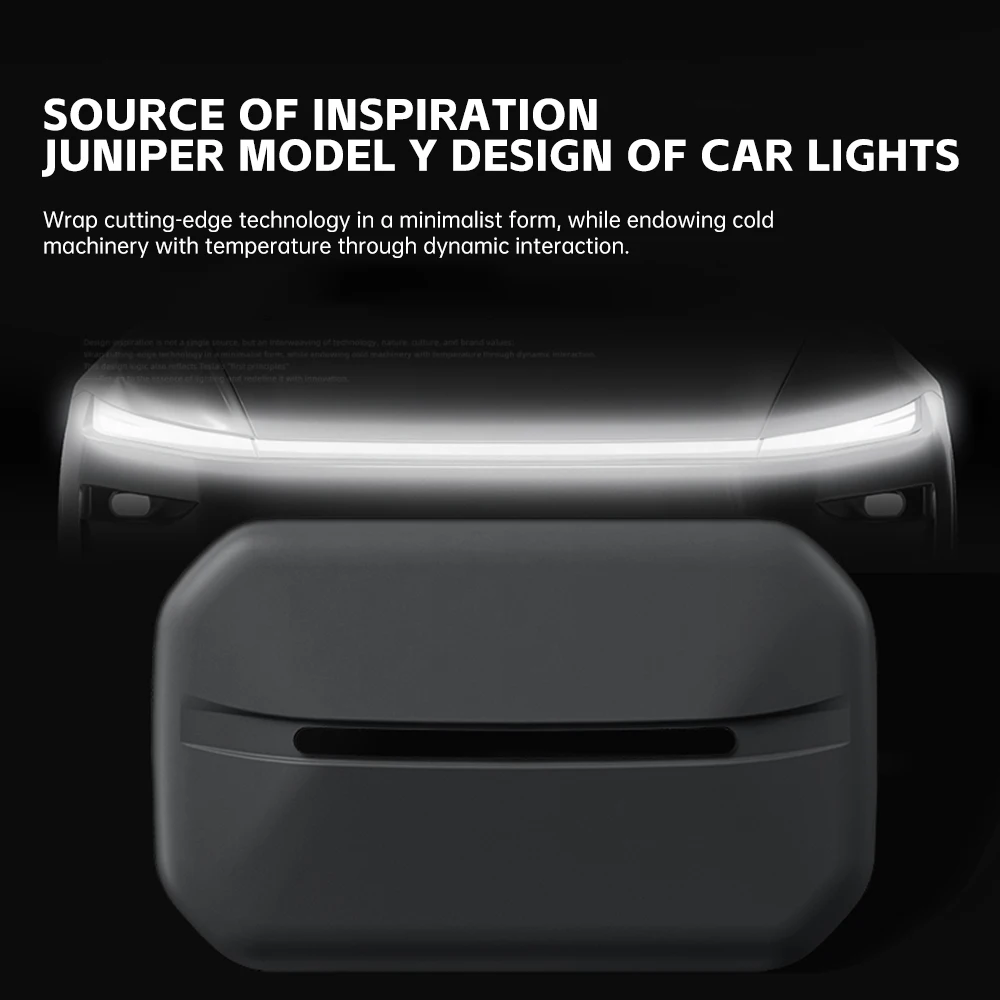 صندوق مناديل لـ Tesla Model Y Juniper 2025 2026 صندوق من السيليكون علبة منديل علبة مناديل لملحقات الطراز Y Juniper #1