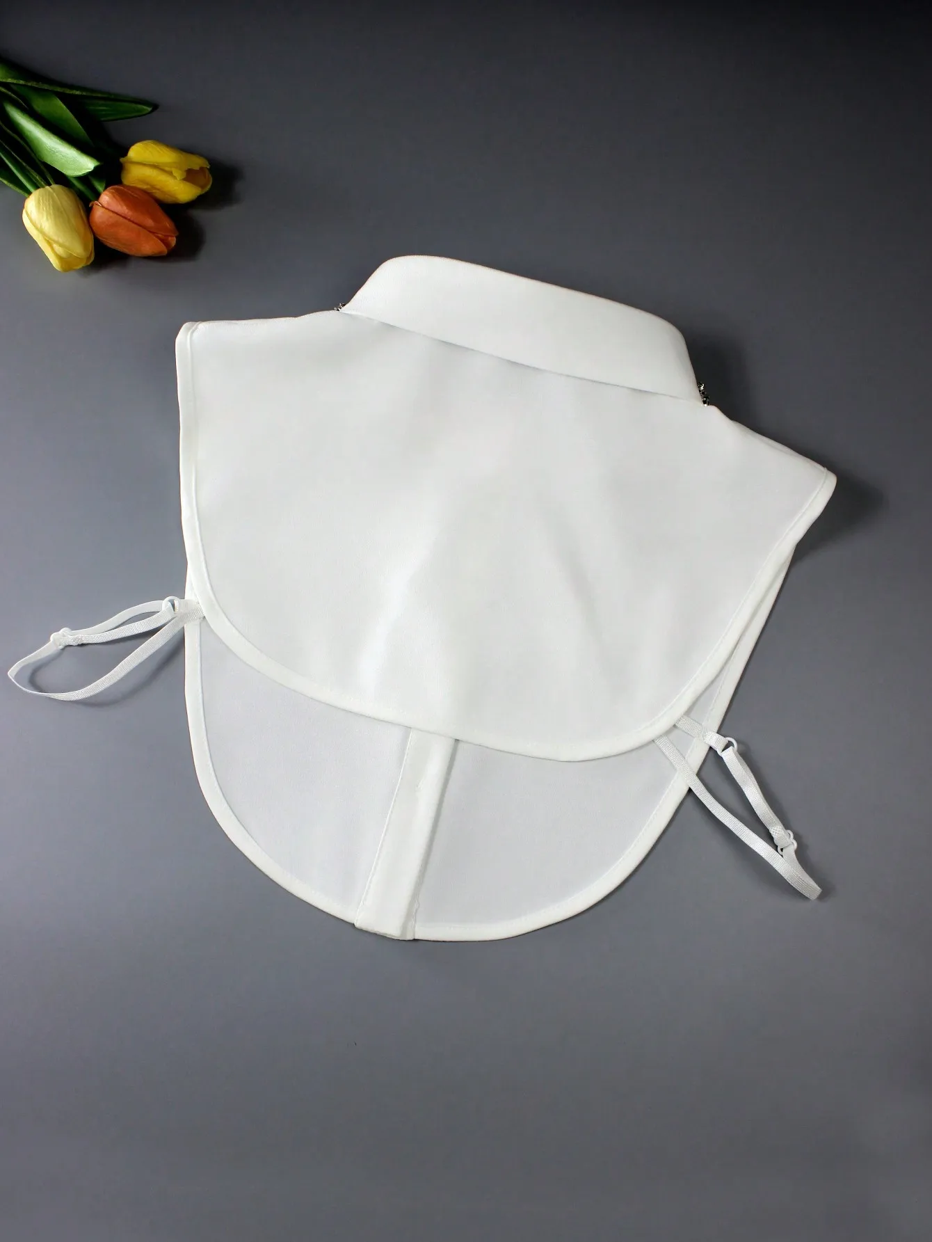 ياقة فاخرة قابلة للفصل عالية الجودة مع كريستالات متألقة - ياقة قميص نسائية أنيقة براقة ومتعددة الاستخدامات لجميع المواسم