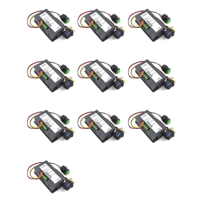 10X 6V-30V 8A DC Motor Speed Controller 6V 12V 24V PWM Stepless Speed Control Switch Adjustable Driver Regulator