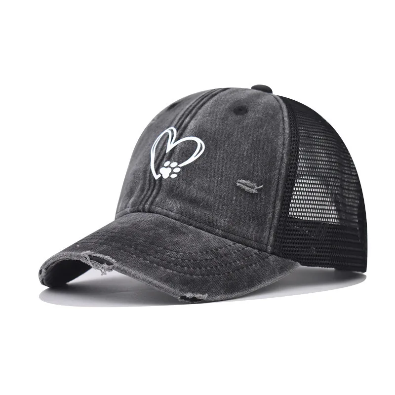 

Washed Vintage Personality Distressed Baseball Cap For Men And Women All Season Denim Cap Simple Versatile Sunshade Trucker Hat