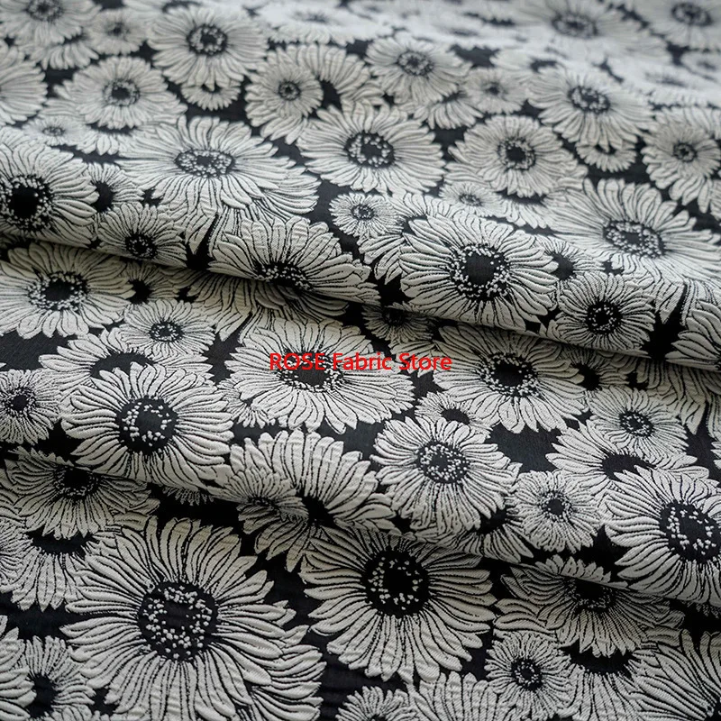 

1-метровая жаккардовая ткань во французском стиле, классическая милая женская ткань для изготовления цветочных платьев