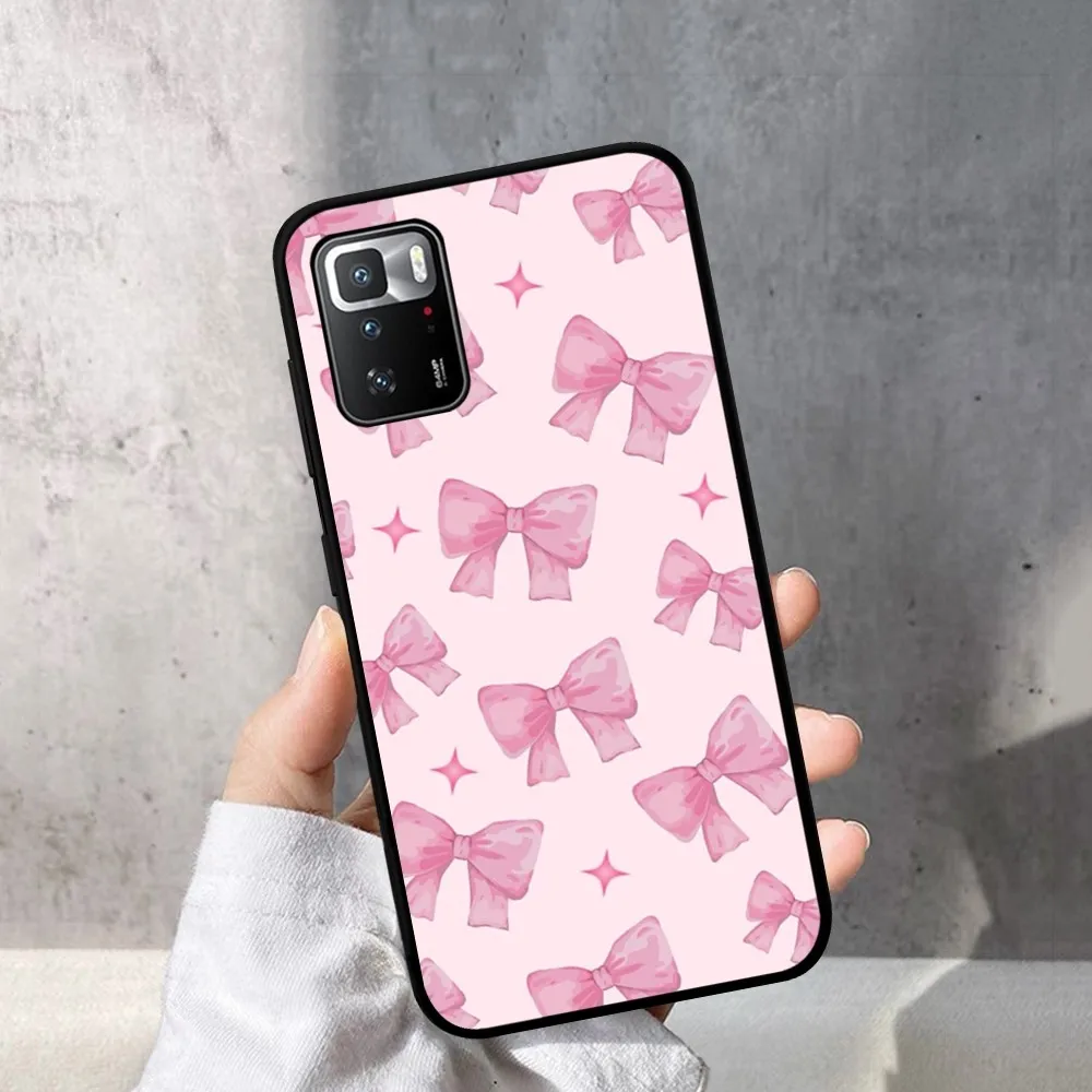 Wildflower 3D Girls Bow High Heels Phone Case For Redmi Note 4 X 5 A 6 7 8 T 9 9S 10 11 11S 11Epro Poco M3 Pro