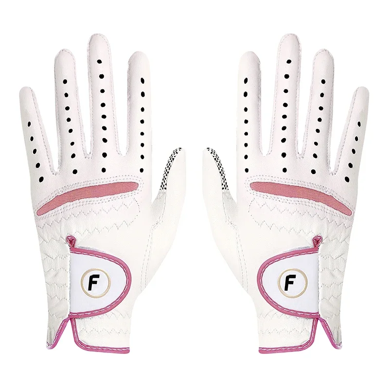 

【1 Pair】F Golf Gloves Women's Non-slip Wear-resistant Sheepskin Tour Golf Gloves #GTL1