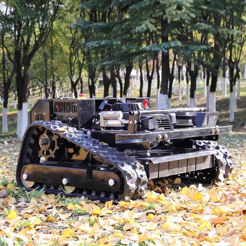 

Customized high-end all terrain self-propelled lawn mower, tracked remote-controlled lawn mower
