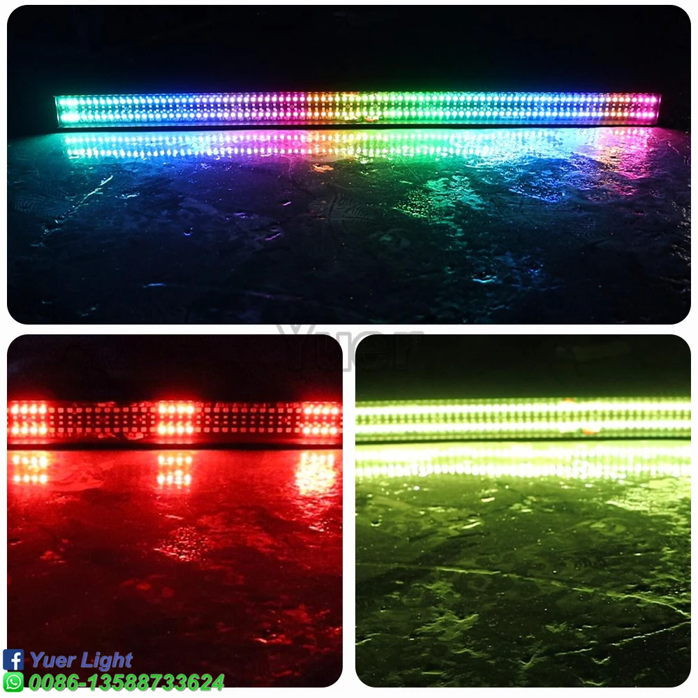 Nowości LED Pixel Strip Light DMX512 RDM DJ Disco Stage Effect Light Pixel Wall Washer Lamp RGB 4/12/88CH Strobe Bar