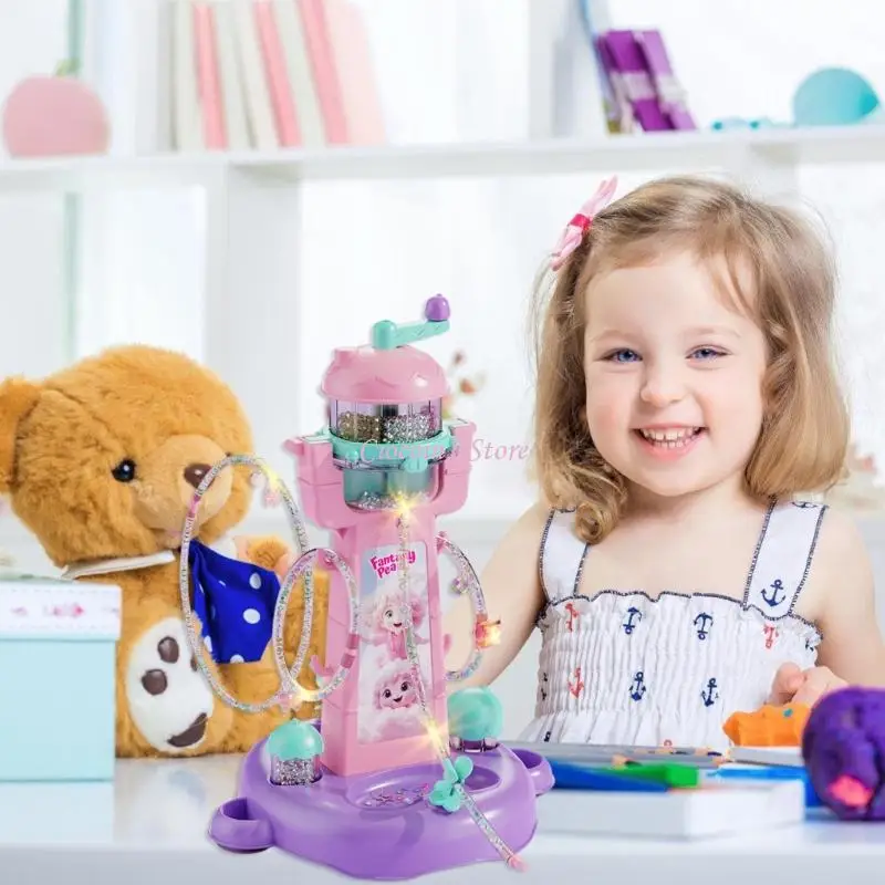 Crianças artesanato pulseira fazendo kits criativo jóias artesanato conjunto educacional haste brinquedo para crianças com contas coloridas