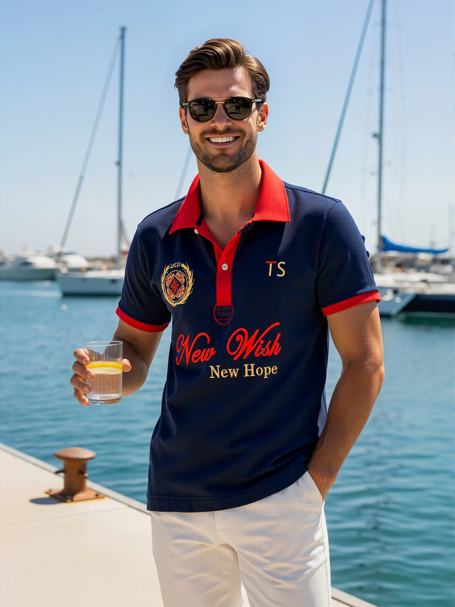 Meistverkauftes Übergrößen-Herren-Poloshirt aus Reiner Baumwolle mit Stickerei, Atmungsaktiv, Locker Sitzend, Business-Casual Golf-Oberteil Direkt vom Hersteller