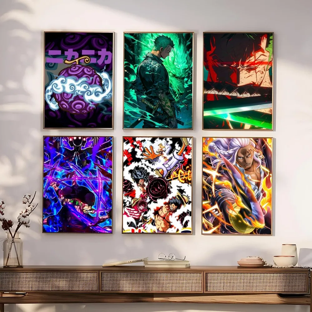 Anime O-one P-piece Poster Paper Print Home Living Room Bedroom Entrance Bar Restaurant Cafe Art Painting Decoration