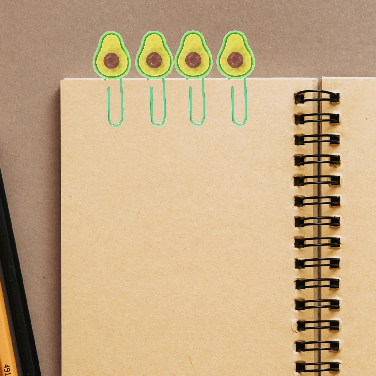 

6Pcs Cute Fruit Shape Bookmarker Clamps Portable Paper Clips for Files Photos Notes Lovely DIY Office School Home Supplies