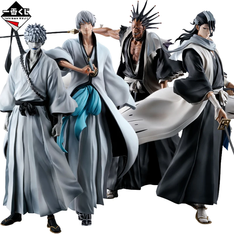 

BLEACH Bandai Ichiban Kuji Kurosaki Ichigo Ichimaru Gin Ichimaru Gin Zaraki Kenpachi Kuchiki Byakuya Anime Figure Toy Model Gift