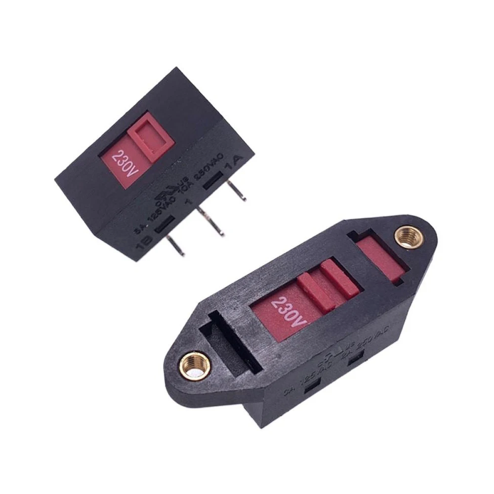 

10 шт. скользящий переключатель 230 В 6-контактный/3-контактный переключатель преобразования напряжения, переключатель мощности, тумблер