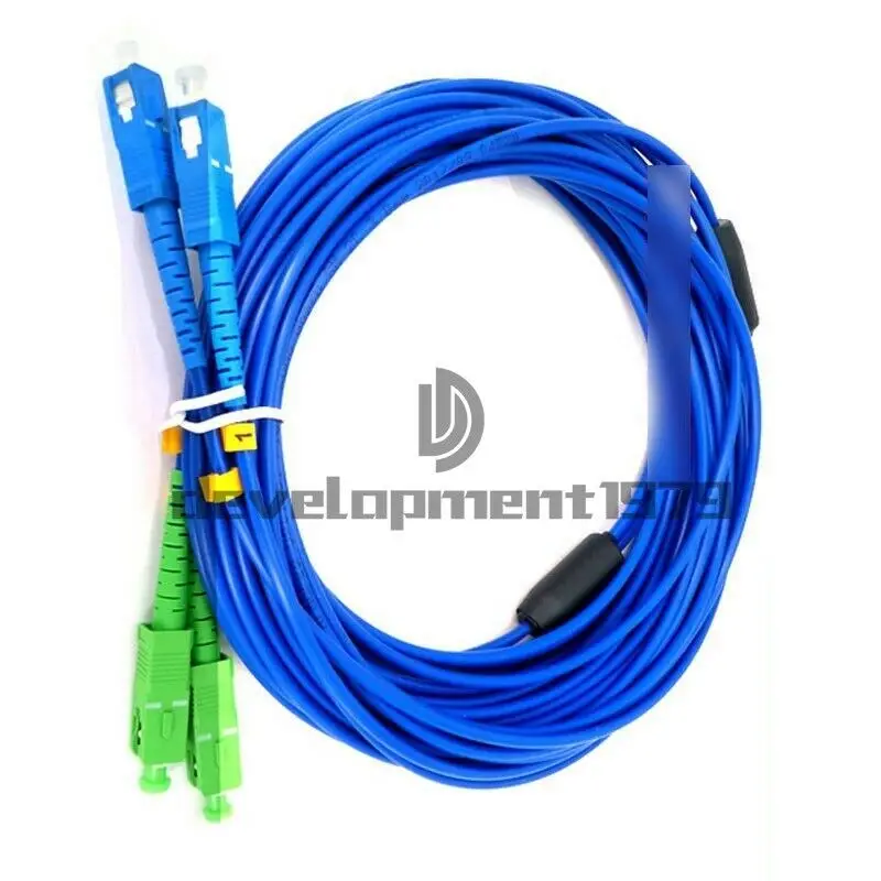 Armored Cable SC/UPC-SC/APC Single-Mode 9/125 Duplex Fiber Optic Patch Cord 50M