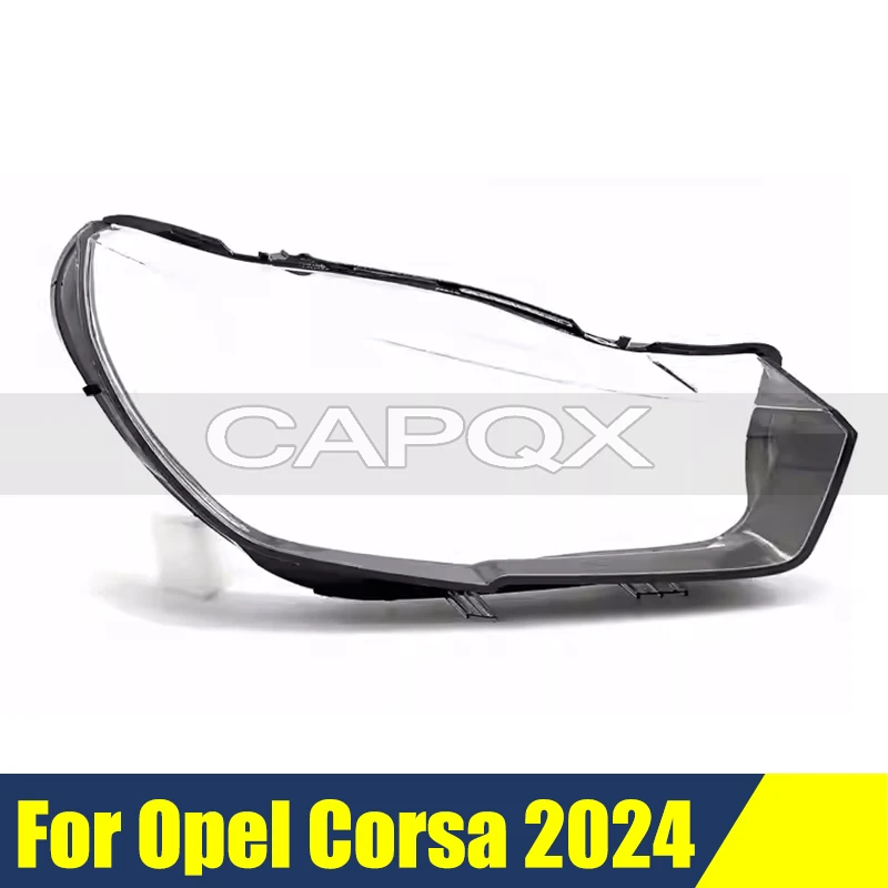 

Защитная крышка переднего бампера для фар Opel Corsa 2024, стеклянная накладка на фары, колпаки для линз фар