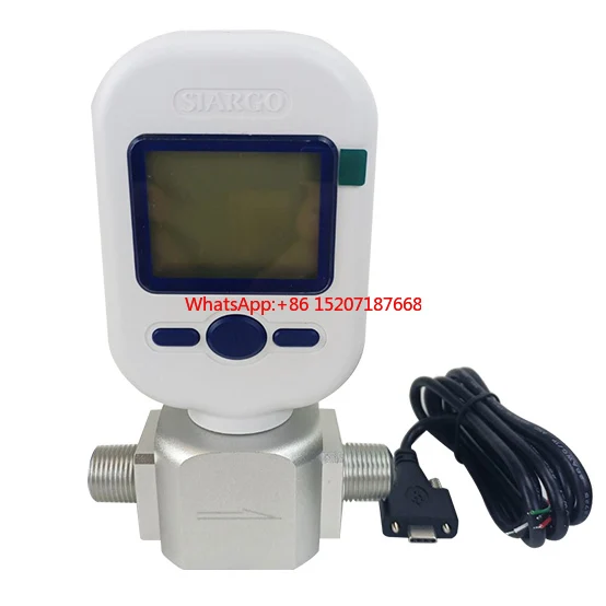 Portable Digital Oxygen Mass Gas Air  Flow Meter