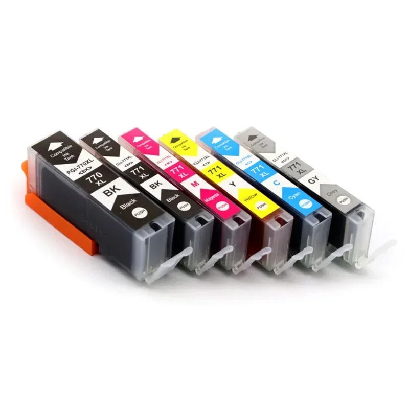 PGI-770 CLI-771 Compatible Ink Cartridge for Canon PIXMA MG5740 MG6840 MG7740 TS5040 TS6040 TS8040 TS9040 Printer