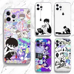 Omori Game Phone Case For iPhone 15,14,13,12,11 Plus,Pro,Max,XR,XS,X,7,8 Plus,SE,Mini Transparent Silicone Soft