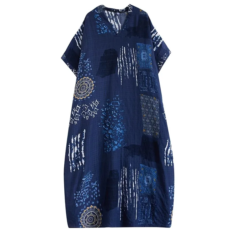 

NEW Nightdresses Women Sleepwear Dress V-Neck Nightgown Cotton Silk Short Sleeve Loose Robe