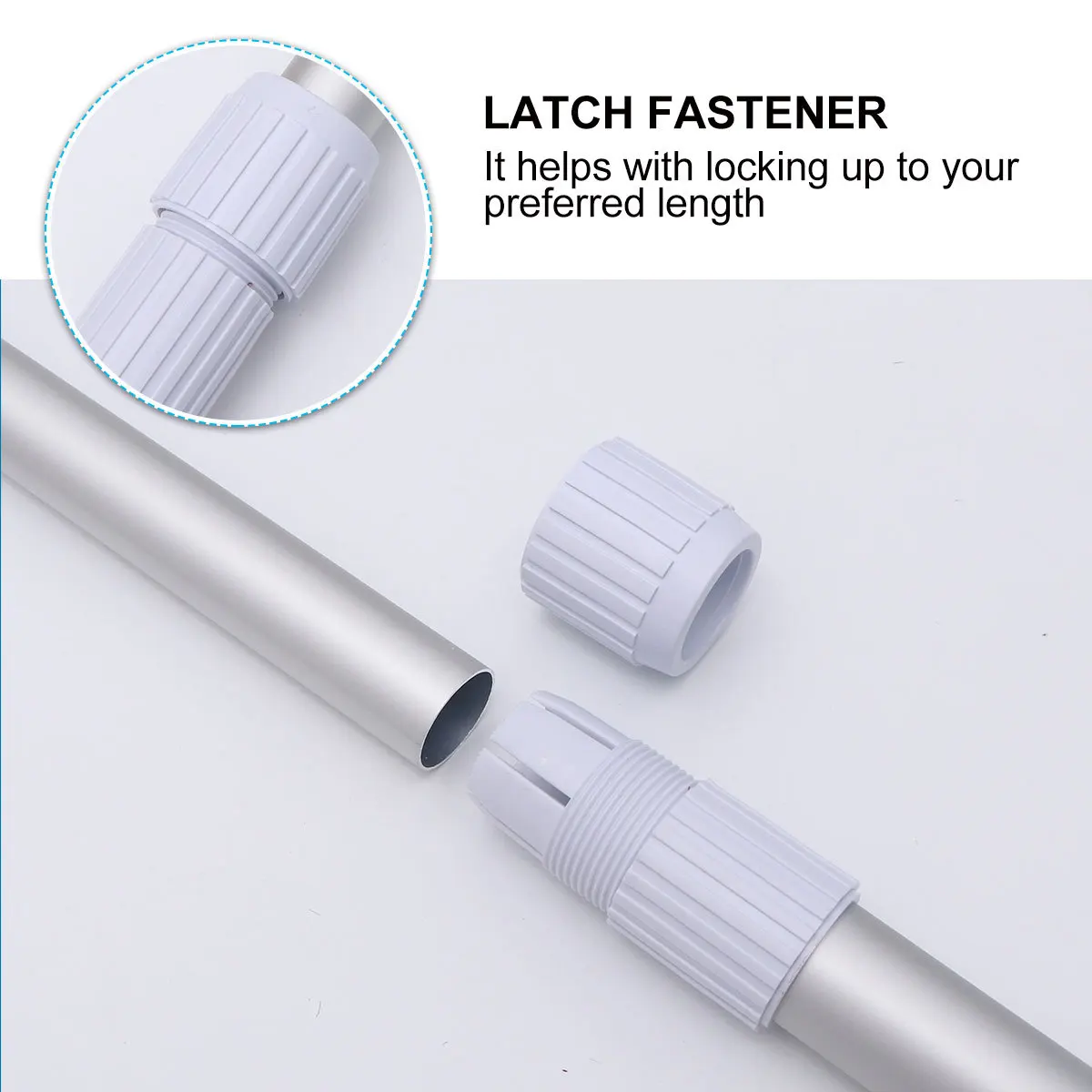 عمود تنظيف سميك من الألومنيوم أداة حمام سباحة مرنة لصيانة خزان الأسماك في بركة السباحة #6