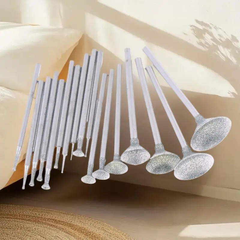 

Effective Electric Grinder Parts; 0.5-16mm Round Diamond Burring Drill Bit with 2.35mm Shank for Precise Carving.