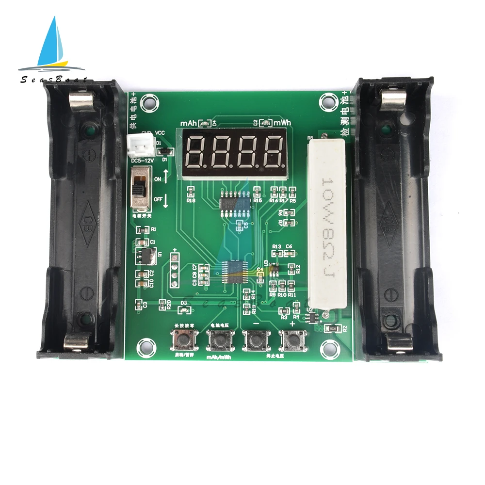 Display LCD/LED Tester di capacità della batteria digitale MAh MWh per modulo di rilevamento della banca di alimentazione della batteria al litio