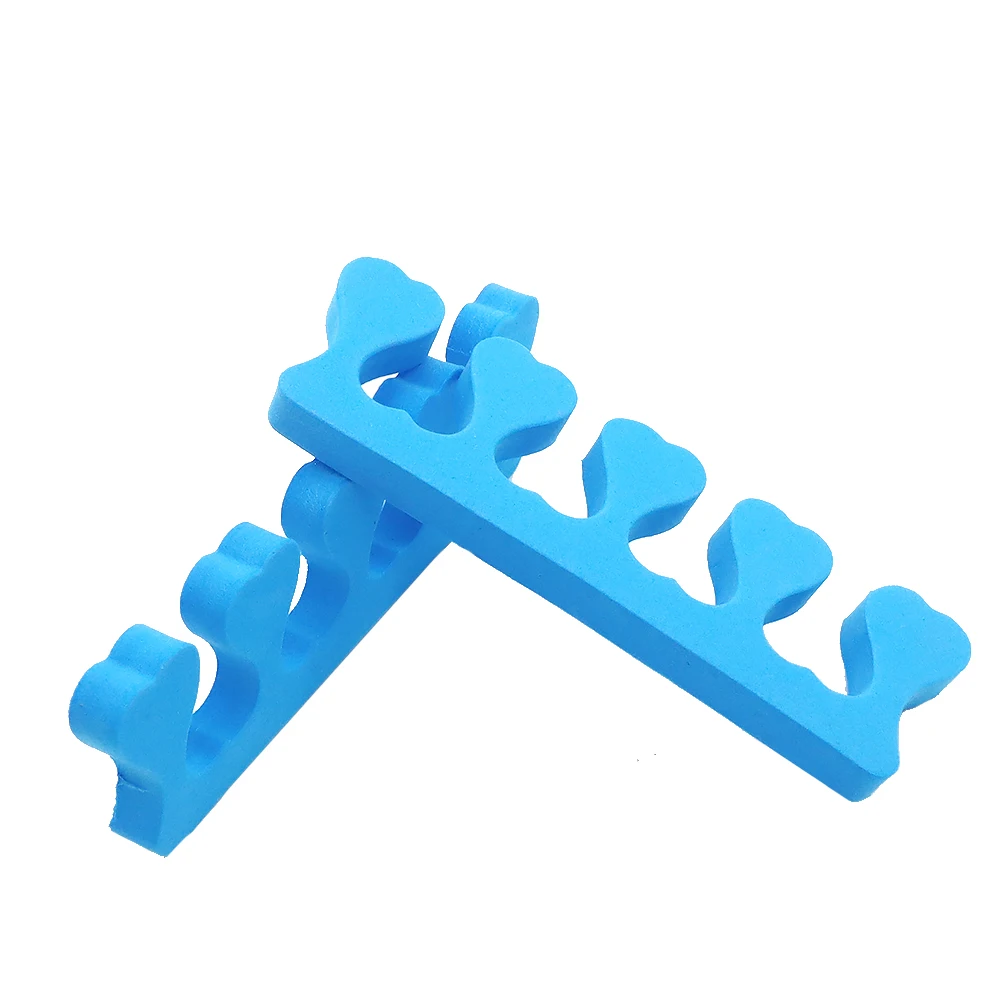 100 個スポンジつま先セパレーター黒オレンジ紫ローズ白黄色ネイル用品陥入爪治療装置ペディキュアツール