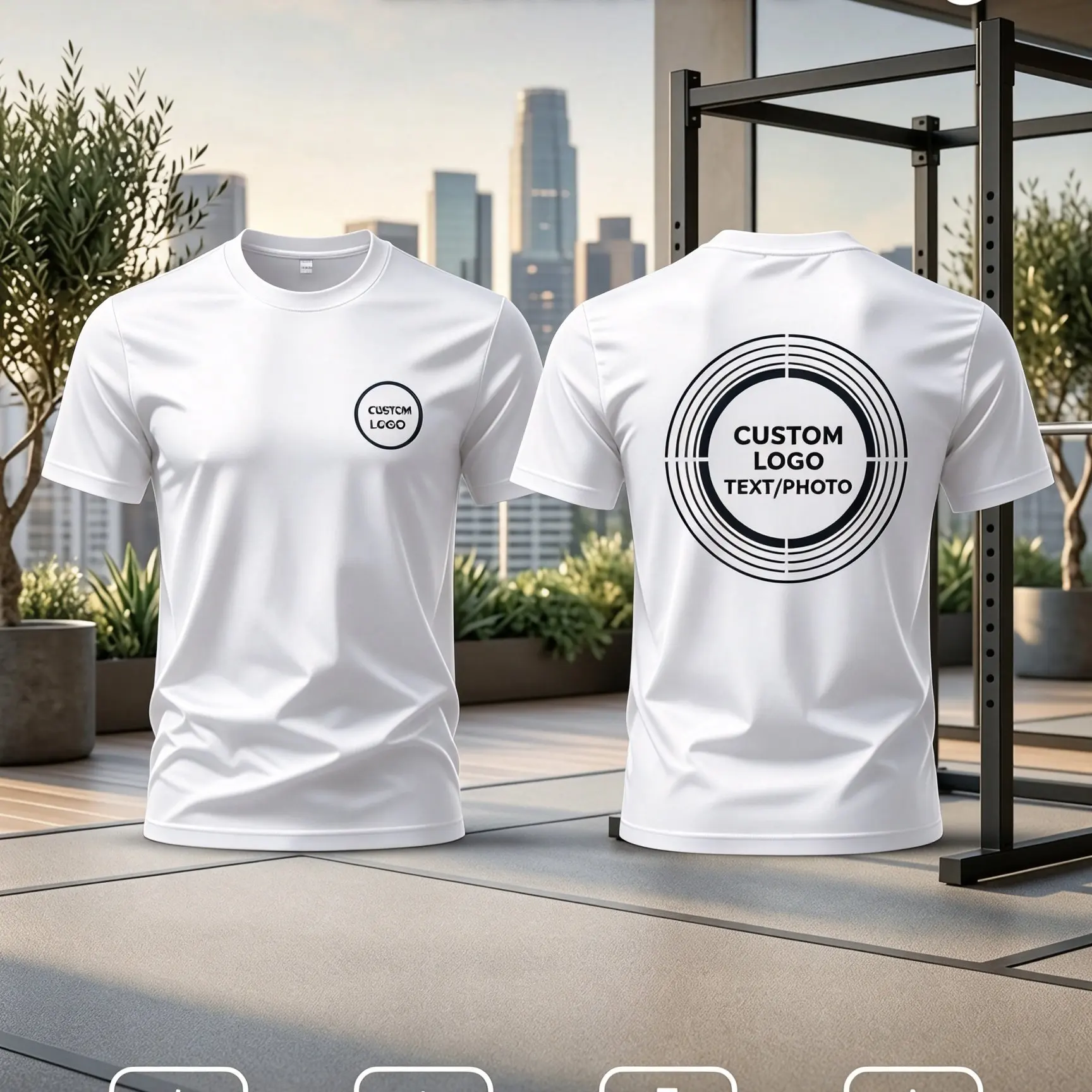 Customized Men's Short-Sleeve T-Shirt Design Your Own Graphics And Text Support for Logos Photos Creative Patterns