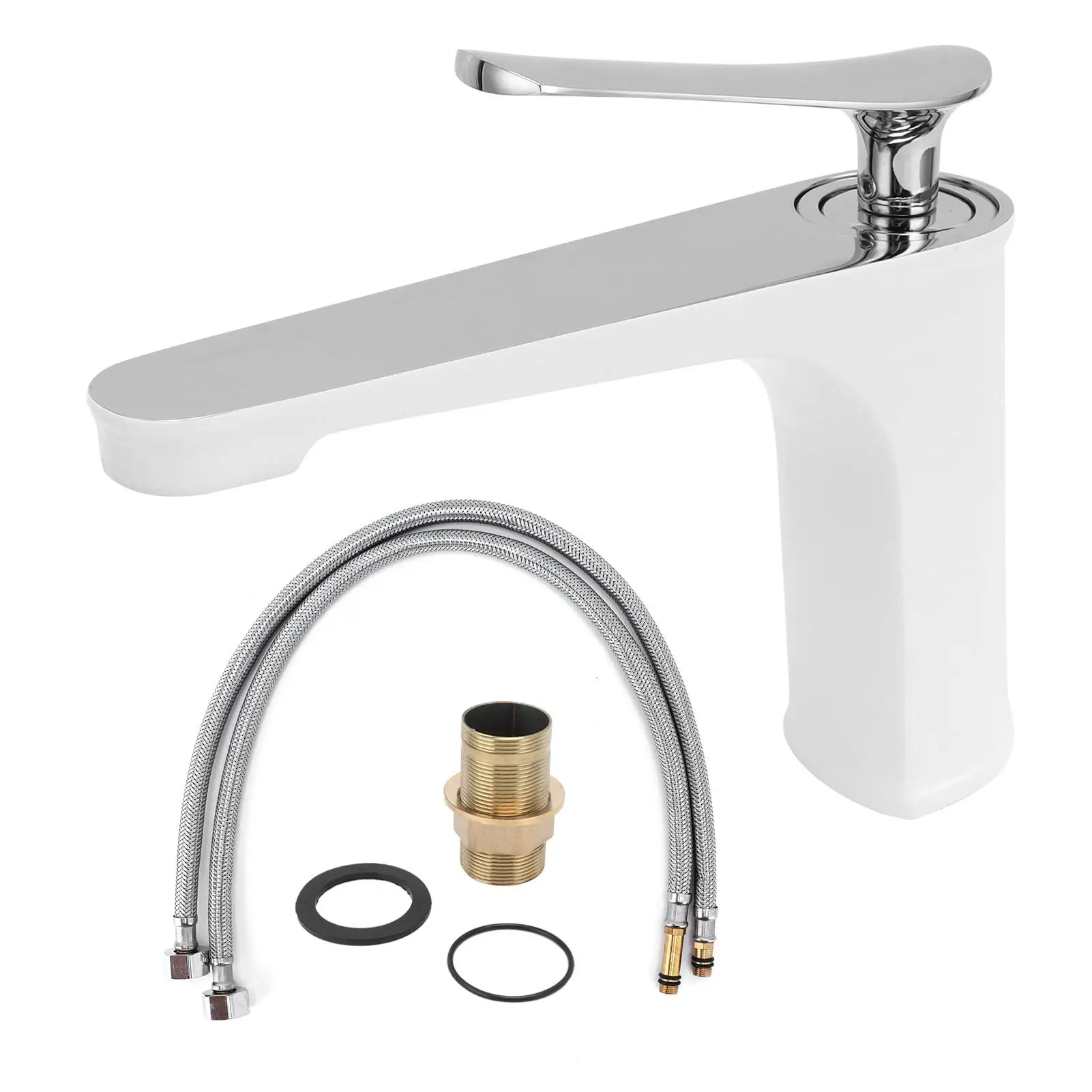 Single Hole for bathroom Faucet Hot & Cold Water Tap for Under Counter Basin Lavatory