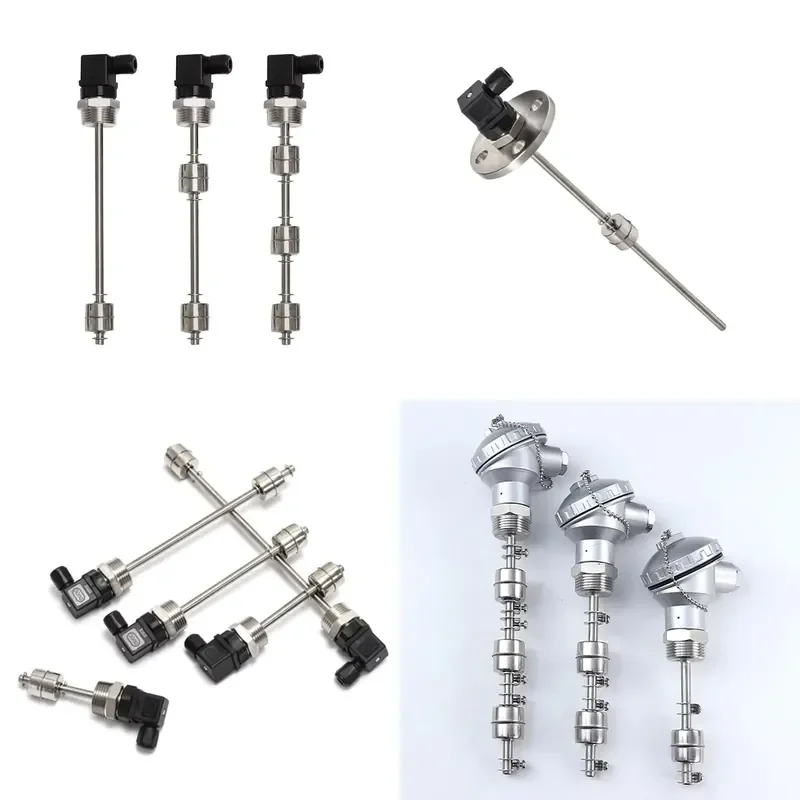 LSK200 Stainless Steel Magnetic Floating Level Switch Sensor Multi-Point Relay for Liquid Water in Tanks and Containers