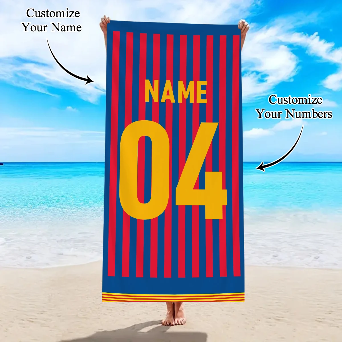 1-toalha-de-praia-personalizada-com-logotipo-elementos-de-futebol-logotipo-do-time-identificacao-do-jogador-e-personalizacao-com-foto
