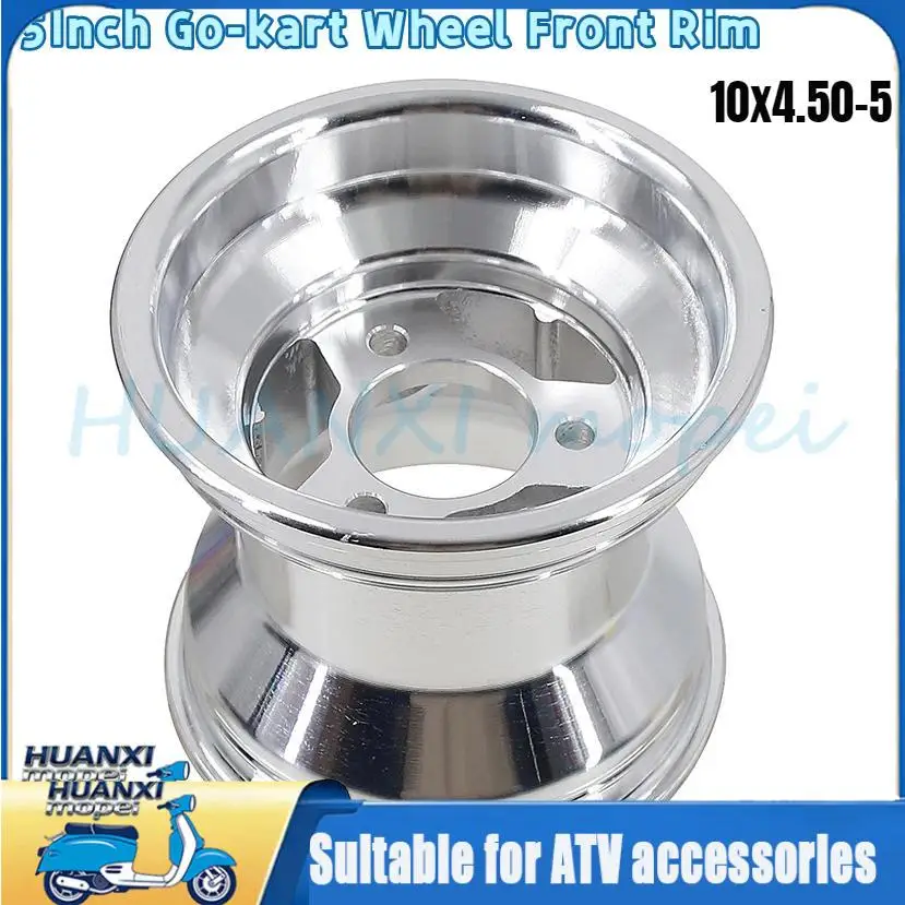 

5 Inch Rim Go Kart ATV UTV All-terrain Tire 10x4.50-5 Front Wheel Hub For 10X4.50-5 & 10x3.60-5 Tire