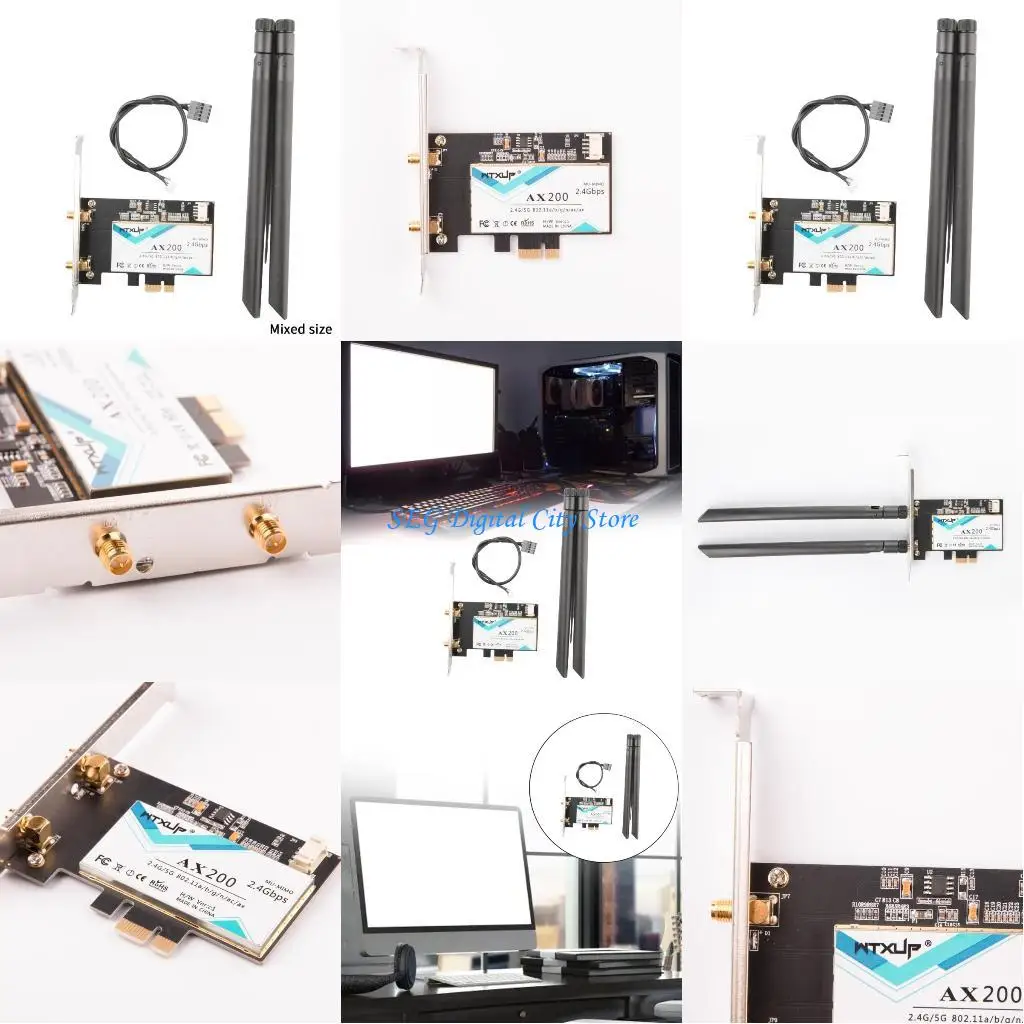 

U75B AX200 3000Mbps WiFi 6 BT5.0 Wireless NetworkCard 2400/ 574Mbps 2.4G WiFi6