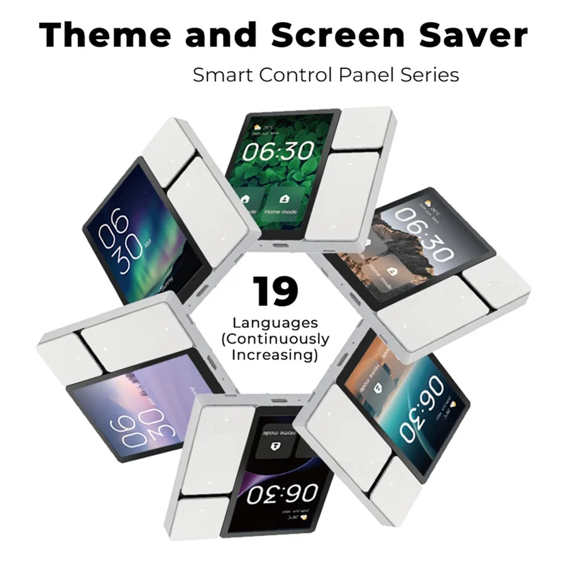 

ABRU-Wifi Tuya Smart Touch Screen 3.5 Inch Panel Scene Switch IR Remote Control Central Controller For Intelligent Scenes