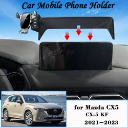 Car Mobile Phone Holder for Mazda CX5 CX-5 2022 2021 2023 10.25 Inch Screen Car Mount GPS Bracket Gravity Stand Auto Accessories